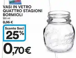 VASI IN VETRO QUATTRO STAGIONI BORMIOLI