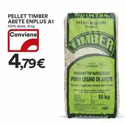 Ipercoop PELLET TIMBER ABETE ENPLUS A1 100% abete, 15 kg offerta