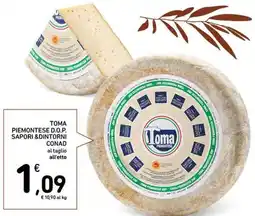 Conad Superstore TOMA PIEMONTESE D.O.P. SAPORI &DINTORNI CONAD offerta