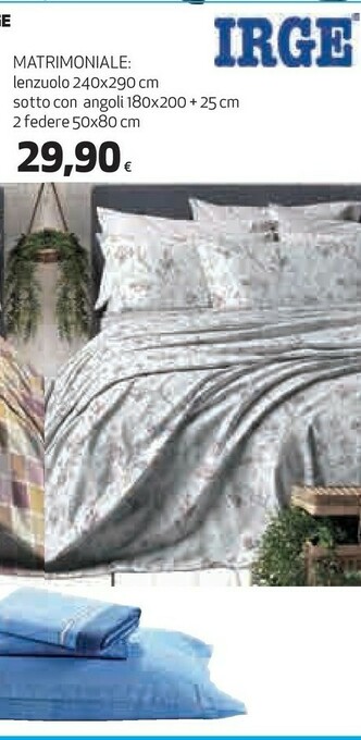 Coop Irge completo letto offerta