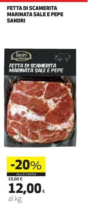 Coop Fetta di scamerita marinata sale e pepe offerta