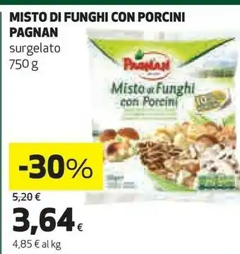 Coop Misto di funghi con porcini 750 g(ml) offerta
