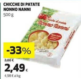 Coop Chiche di patate offerta