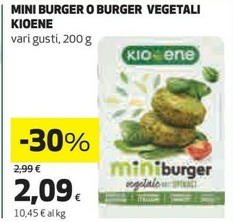 Coop Mini burger vegetali offerta