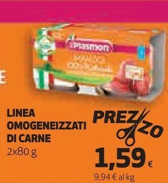 Coop Omogeneizzati di carne offerta