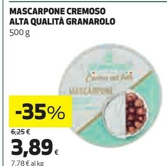 Coop Mascarpone cremoso 500 g(ml) offerta