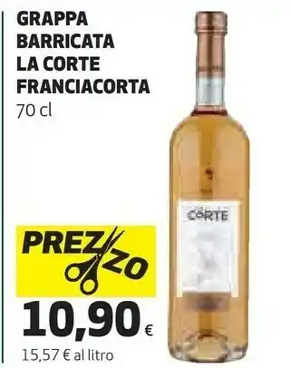 Coop Grappa barricata la corte offerta