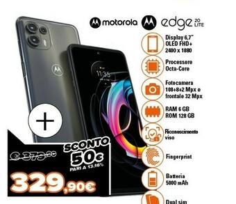 Expert Edge 20 lite 17 cm (6.7") doppia sim android 11 5g usb tipo-c 6 gb 128 gb 5000 mah grafite offerta