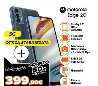 Expert Edge 20 17 cm (6.7") doppia sim android 11 5g usb tipo-c 6 gb 128 gb 4500 mah grigio offerta