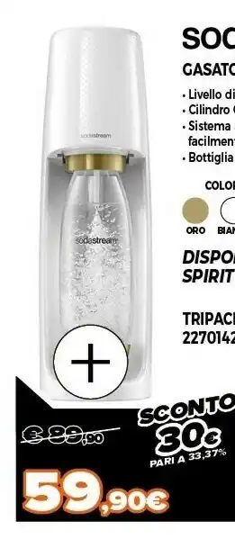 Expert Sodastream gasatore spirit 2270095 offerta