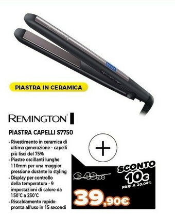 Expert Remington piastra capelli s7750 offerta