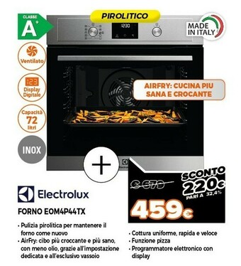 Expert Electrolux forno eom4p44tx offerta