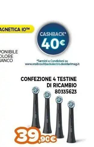 Expert Oral-b confezione 4 testine di ricambio offerta