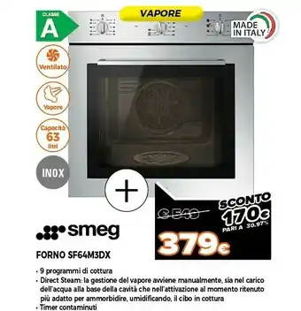 Expert Sf64m3dx forno forno elettrico 63 l acciaio inossidabile a offerta