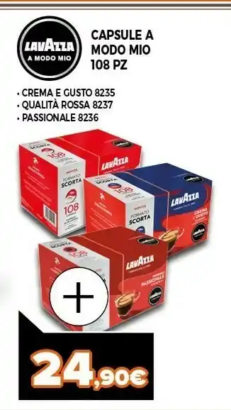 Expert Lavazza capsule a modo mio 108 pz offerta