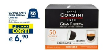 Esselunga Capsule caffè gran riserva offerta