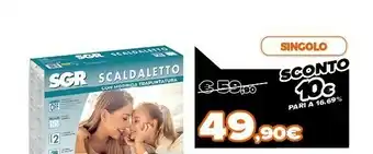 Imetec scaldaletto 16803 singolo