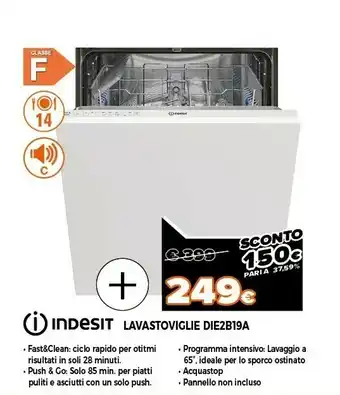 Expert Die 2b19 a lavastoviglie a scomparsa totale 14 coperti f offerta