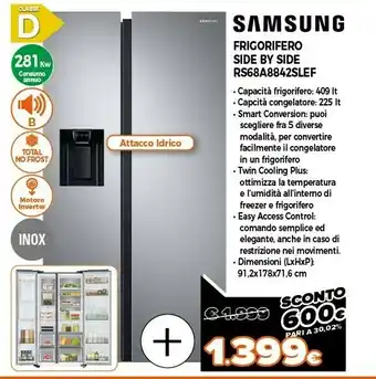 Expert Samsung frigorifero rs68a8842slef offerta
