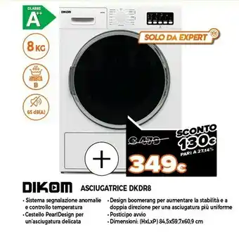 Expert Asciugatrice dkdr8 offerta