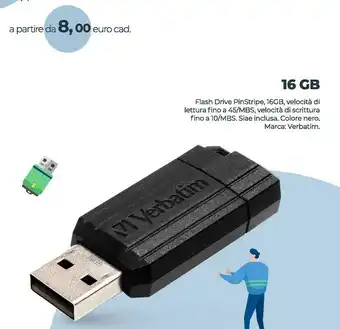 Flash drive pinstripe