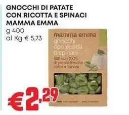 Pam GNOCCHI DI PATATE CON RICOTTA E SPINACI MAMMA EMMA offerta