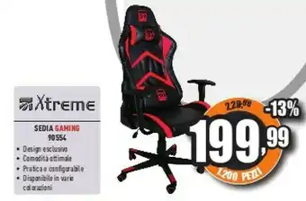 Unieuro Xtreme sedia gaming 90554 offerta