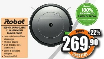 Unieuro Robot aspirapolvere e lavapavimenti roomba combo offerta
