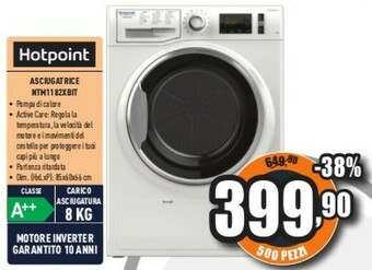 Nt m11 82xb it asciugatrice libera installazione caricamento frontale 8 kg a++ bianco