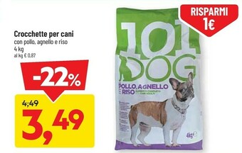 DPiù Crocchette per cani offerta