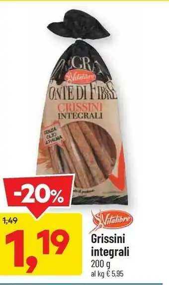 DPiù Grissini integrali offerta