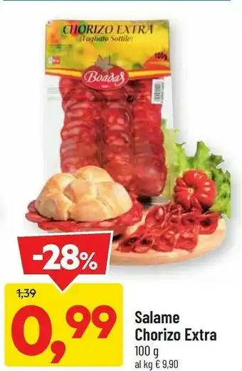 DPiù Salame chorizo extra offerta