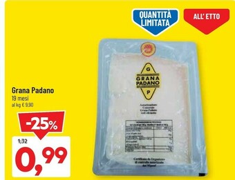 DPiù Grana padano offerta