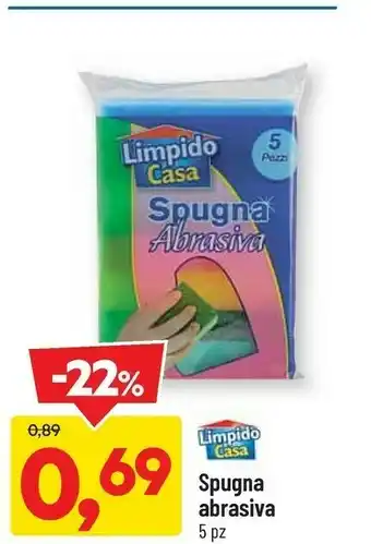 DPiù Limpido casa spugna abrasiva offerta