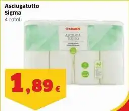 Sigma Asciugatutto Sigma 4 rotoli offerta