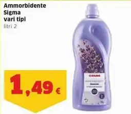 Sigma Ammorbidente Sigma vari tipi litri 2 offerta