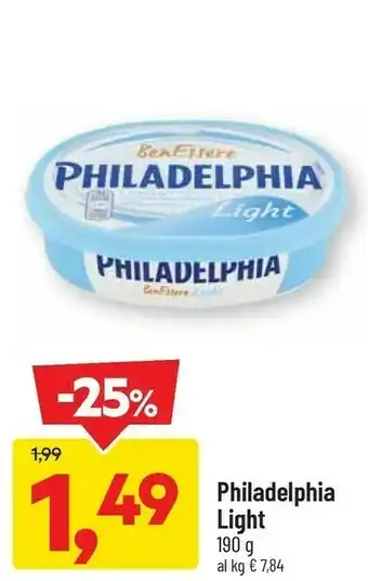 DPiù Philadelphia light offerta