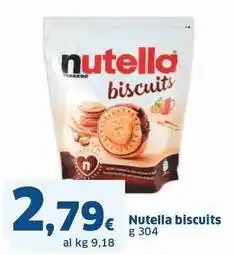 Sigma nutella biscuits g 304 offerta