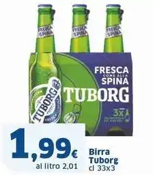Sigma Birra Tuborg cl 33 x 3 offerta
