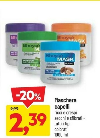 DPiù Maschera capelli offerta