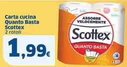 Sigma Carta cucina Quanto Basta Scottex 2 rotoli offerta