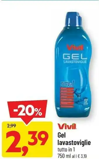 DPiù Gel lavastoviglie offerta