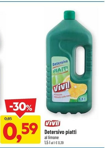 DPiù Detersivo piatti offerta