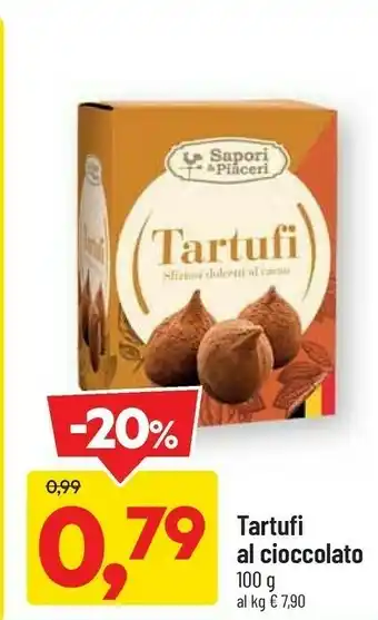 DPiù Tartufi al cioccolato offerta
