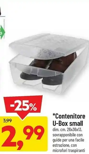 DPiù Contenitori u-box small offerta