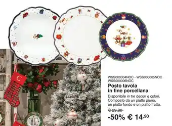 Kasanova Posto tavola in fine porcellana offerta