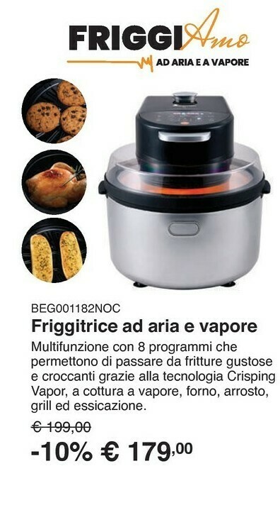 Friggitrice ad aria 8 funzioni masterpro by carlo cracco offerta di Kasanova
