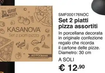 Kasanova Set 2 piatti pizza assortiti offerta