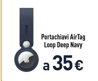 Apple portachiavi airtag loop deep navy