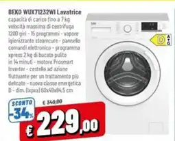 Famila BEKO WUX71232WI Lavatrice offerta